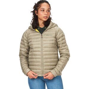 Marmot Womens Hype Down Hoody Puffy Jacket - Medium Vetiver Color